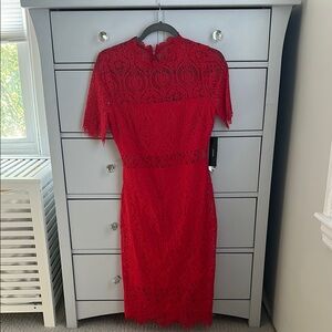 Lulu’s Red Lace Dress